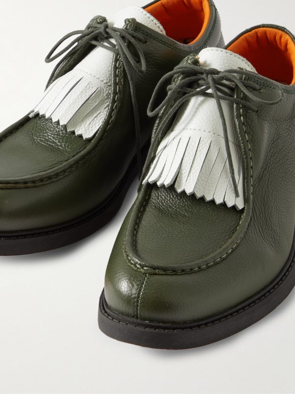 Golf Fringed Full-Grain Leather Shoes - CU