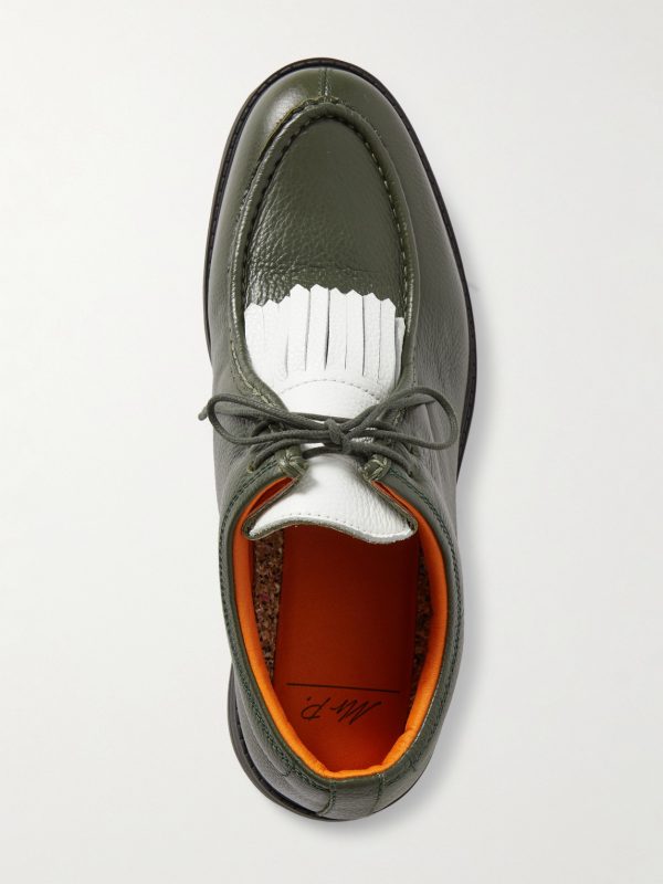 Golf Fringed Full-Grain Leather Shoes - E2