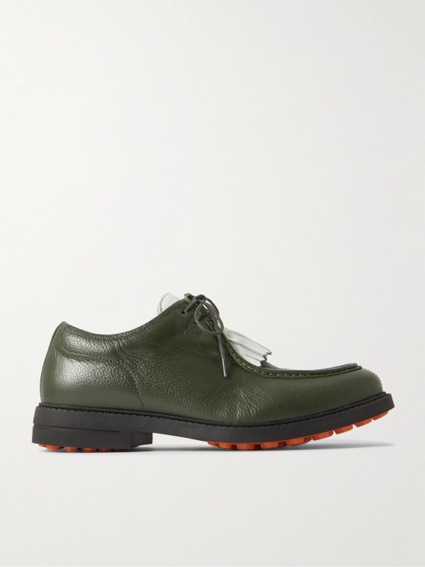 Golf Fringed Full-Grain Leather Shoes