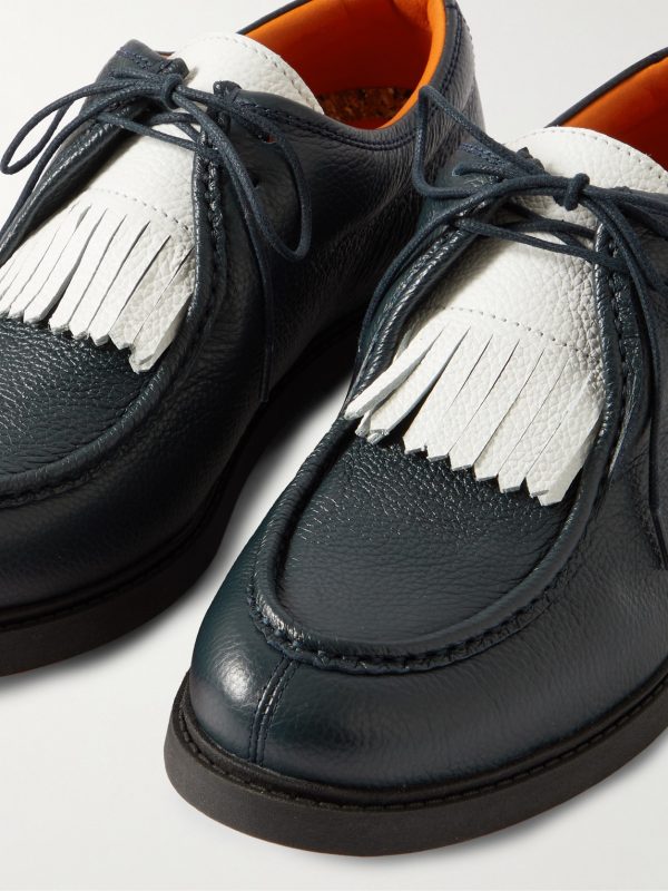 Golf Fringed Full-Grain Leather Shoes - CU