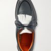 Golf Fringed Full-Grain Leather Shoes - E2