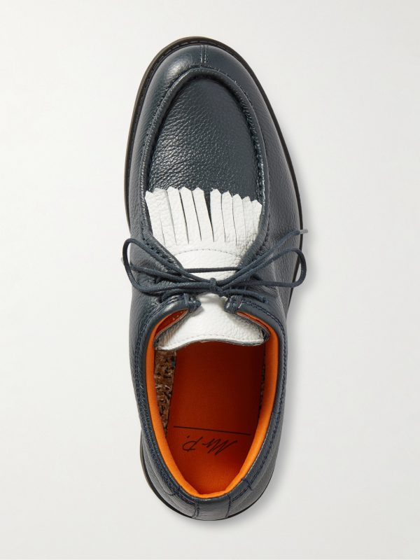 Golf Fringed Full-Grain Leather Shoes - E2