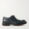 Golf Fringed Full-Grain Leather Shoes