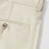 Luca Tapered Herringbone Linen Suit Trousers - CU