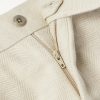 Luca Tapered Herringbone Linen Suit Trousers - E1