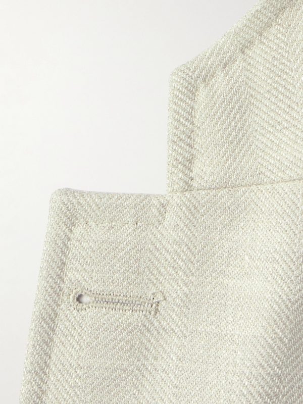 Herringbone Wool, Silk and Linen-Blend Suit Jacket - E1 Herringbone Wool, Silk and Linen-Blend Suit Jacket - E1