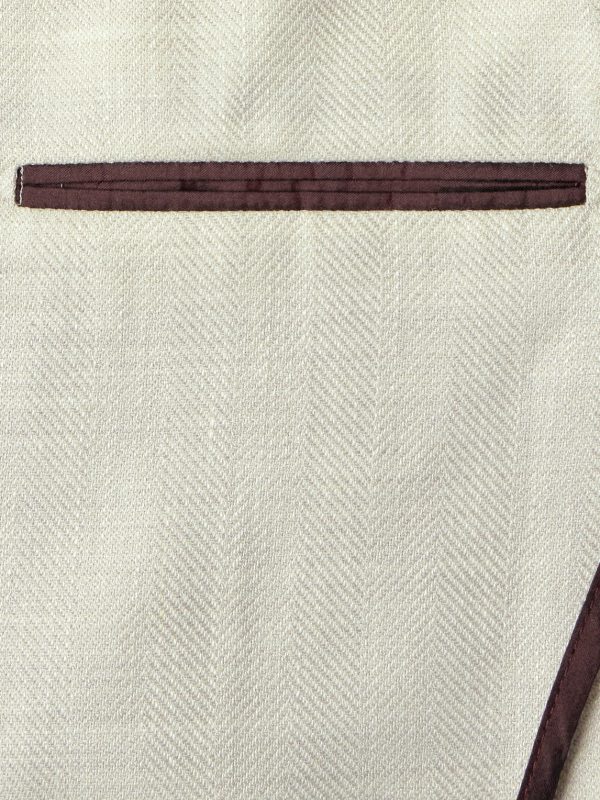 Herringbone Wool, Silk and Linen-Blend Suit Jacket - E2 Herringbone Wool, Silk and Linen-Blend Suit Jacket - E2
