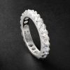 + Hatton Labs Spike Eternity Sterling Silver Cubic Zirconia Ring