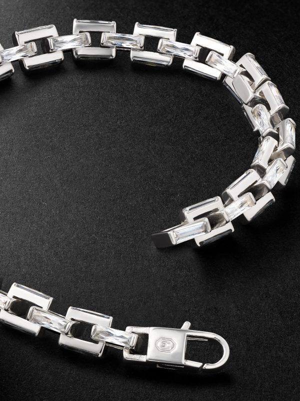 + Hatton Labs Infinity Sterling Silver Cubic Zirconia Chain Bracelet - BK + Hatton Labs Infinity Sterling Silver Cubic Zirconia Chain Bracelet - BK