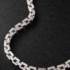 + Hatton Labs Infinity Sterling Silver Cubic Zirconia Chain Necklace - CU + Hatton Labs Infinity Sterling Silver Cubic Zirconia Chain Necklace - CU
