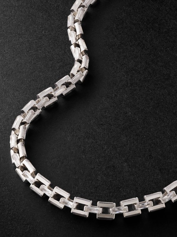 + Hatton Labs Infinity Sterling Silver Cubic Zirconia Chain Necklace - CU + Hatton Labs Infinity Sterling Silver Cubic Zirconia Chain Necklace - CU
