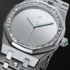 + Hatton Labs Royal Oak Limited Edition Automatic 37mm Stainless Steel and Diamond Watch, Ref. No. MDHT001 - FR + Hatton Labs Royal Oak Limited Edition Automatic 37mm Stainless Steel and Diamond Watch, Ref. No. MDHT001 - FR