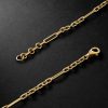 Mixed Clip 18-Karat Gold Chain Necklace - BK