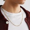 Mixed Clip 18-Karat Gold Chain Necklace - FR
