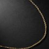Mixed Clip 18-Karat Gold Chain Necklace