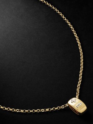 Ever Growing 18-Karat Gold Diamond Pendant Necklace