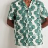 Camp-Collar Printed Cotton-Poplin Shirt - FR Camp-Collar Printed Cotton-Poplin Shirt - FR