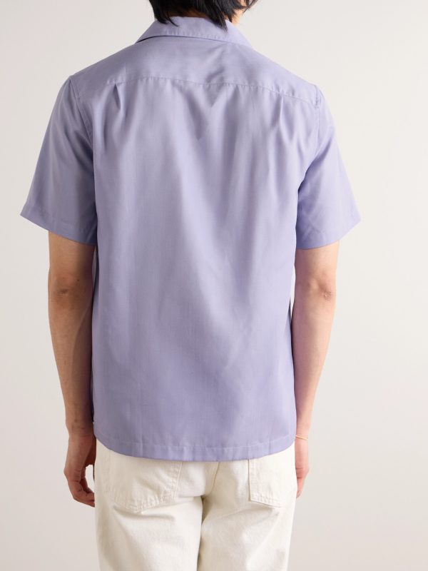 Camp-Collar Lyocell-Twill Shirt - BK Camp-Collar Lyocell-Twill Shirt - BK