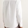 Grandad-Collar Organic Cotton and Linen-Blend Seersucker Shirt - BK Grandad-Collar Organic Cotton and Linen-Blend Seersucker Shirt - BK
