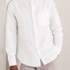 Grandad-Collar Organic Cotton and Linen-Blend Seersucker Shirt - FR Grandad-Collar Organic Cotton and Linen-Blend Seersucker Shirt - FR