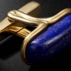 Oblong 18-Karat Gold Lapis Lazuli Cufflinks - CU Oblong 18-Karat Gold Lapis Lazuli Cufflinks - CU