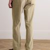 Tapered Pleated Cotton-Corduroy Trousers - BK Tapered Pleated Cotton-Corduroy Trousers - BK