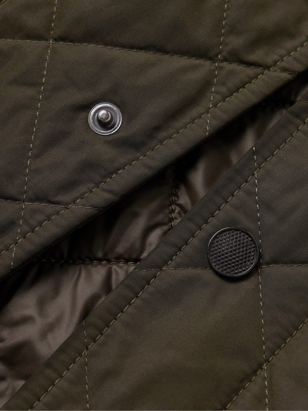 Cotton Corduroy-Trimmed Padded Quilted Shell Gilet - CU