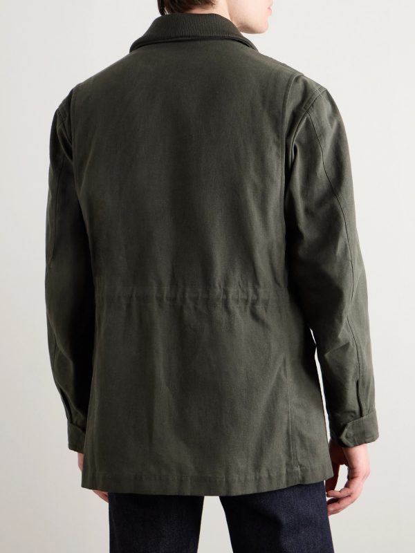 Range Cotton and Linen-Blend Parka - BK Range Cotton and Linen-Blend Parka - BK