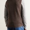 Shell-Trimmed Bouclé Gilet - BK
