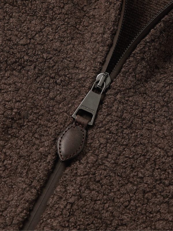 Shell-Trimmed Bouclé Gilet - CU