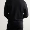 Appliquéd Logo-Flocked Cotton-Jersey Sweatshirt - BK Appliquéd Logo-Flocked Cotton-Jersey Sweatshirt - BK