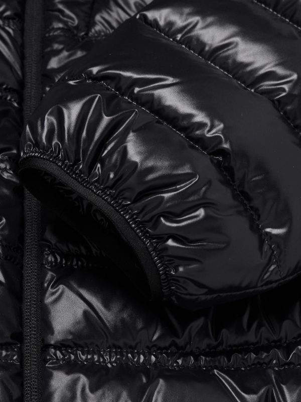 Logo-Appliquéd Quilted Nylon Laqué Down Jacket - E1