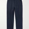 Tapered Cotton-Blend Gabardine Trousers Tapered Cotton-Blend Gabardine Trousers