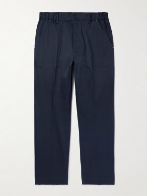 Tapered Cotton-Blend Gabardine Trousers Tapered Cotton-Blend Gabardine Trousers
