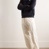 Appliquéd Logo-Flocked Cotton-Jersey Sweatshirt - OU Appliquéd Logo-Flocked Cotton-Jersey Sweatshirt - OU