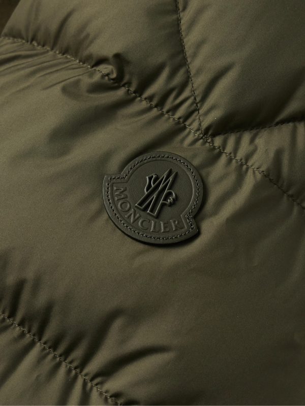 Tuffes Slim-Fit Suede-Trimmed Quilted Shell Down Hooded Jacket - CU