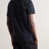 Slim-Fit Logo-Flocked Cotton-Jersey T-Shirt - BK