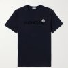 Slim-Fit Logo-Flocked Cotton-Jersey T-Shirt