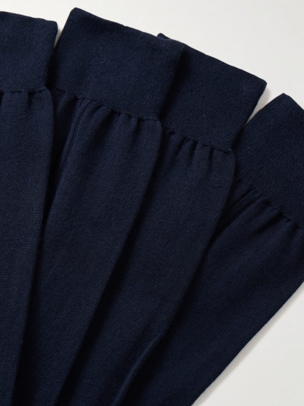 Two-Pack Ribbed Organic Cotton Socks - CU