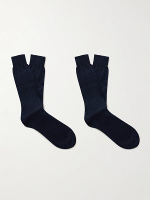 Two-Pack Ribbed Organic Cotton Socks