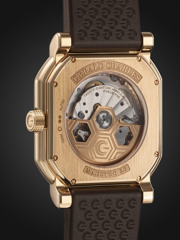Maestro 2.0 Ultra-Thin Automatic 39mm 18-Karat Rose Gold and Rubber Watch, Ref. No. GC2.0-RG-05 - BK Maestro 2.0 Ultra-Thin Automatic 39mm 18-Karat Rose Gold and Rubber Watch, Ref. No. GC2.0-RG-05 - BK