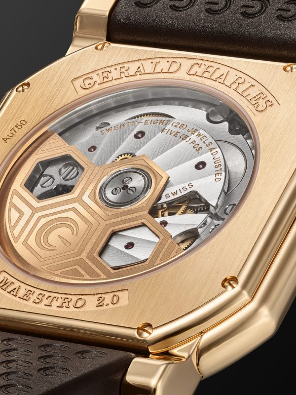 Maestro 2.0 Ultra-Thin Automatic 39mm 18-Karat Rose Gold and Rubber Watch, Ref. No. GC2.0-RG-05 - E1 Maestro 2.0 Ultra-Thin Automatic 39mm 18-Karat Rose Gold and Rubber Watch, Ref. No. GC2.0-RG-05 - E1