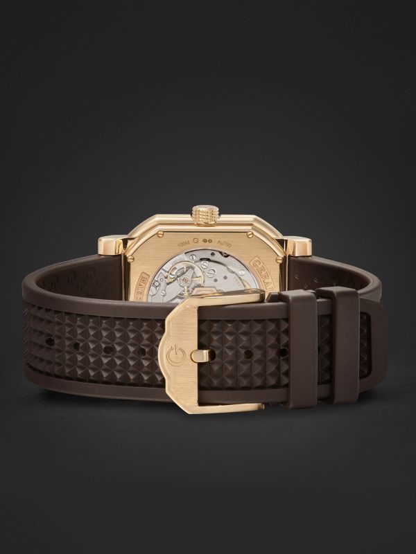 Maestro 2.0 Ultra-Thin Automatic 39mm 18-Karat Rose Gold and Rubber Watch, Ref. No. GC2.0-RG-05 - E2 Maestro 2.0 Ultra-Thin Automatic 39mm 18-Karat Rose Gold and Rubber Watch, Ref. No. GC2.0-RG-05 - E2