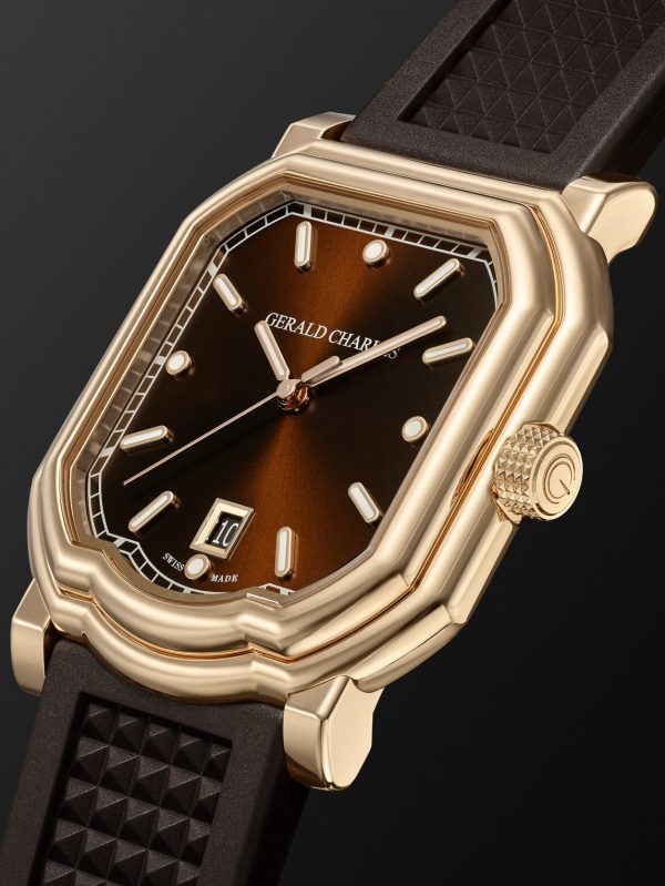 Maestro 2.0 Ultra-Thin Automatic 39mm 18-Karat Rose Gold and Rubber Watch, Ref. No. GC2.0-RG-05 - FR Maestro 2.0 Ultra-Thin Automatic 39mm 18-Karat Rose Gold and Rubber Watch, Ref. No. GC2.0-RG-05 - FR