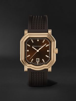 Maestro 2.0 Ultra-Thin Automatic 39mm 18-Karat Rose Gold and Rubber Watch, Ref. No. GC2.0-RG-05
