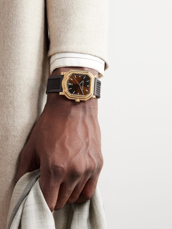 Maestro 2.0 Ultra-Thin Automatic 39mm 18-Karat Rose Gold and Rubber Watch, Ref. No. GC2.0-RG-05 - OU Maestro 2.0 Ultra-Thin Automatic 39mm 18-Karat Rose Gold and Rubber Watch, Ref. No. GC2.0-RG-05 - OU