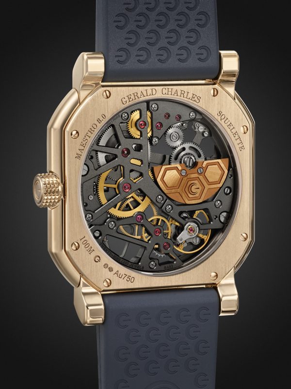 + Octavio Garcia Maestro 8.0 Squelette 39mm Automatic 18-Karat Rose Gold and Rubber Watch, Ref. No. GC8.0-RG-06 - BK + Octavio Garcia Maestro 8.0 Squelette 39mm Automatic 18-Karat Rose Gold and Rubber Watch, Ref. No. GC8.0-RG-06 - BK
