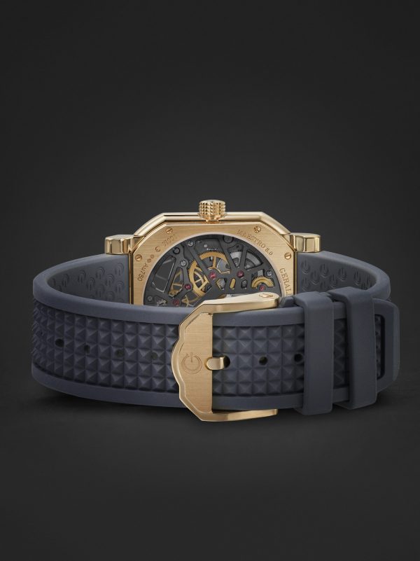 + Octavio Garcia Maestro 8.0 Squelette 39mm Automatic 18-Karat Rose Gold and Rubber Watch, Ref. No. GC8.0-RG-06 - E2 + Octavio Garcia Maestro 8.0 Squelette 39mm Automatic 18-Karat Rose Gold and Rubber Watch, Ref. No. GC8.0-RG-06 - E2