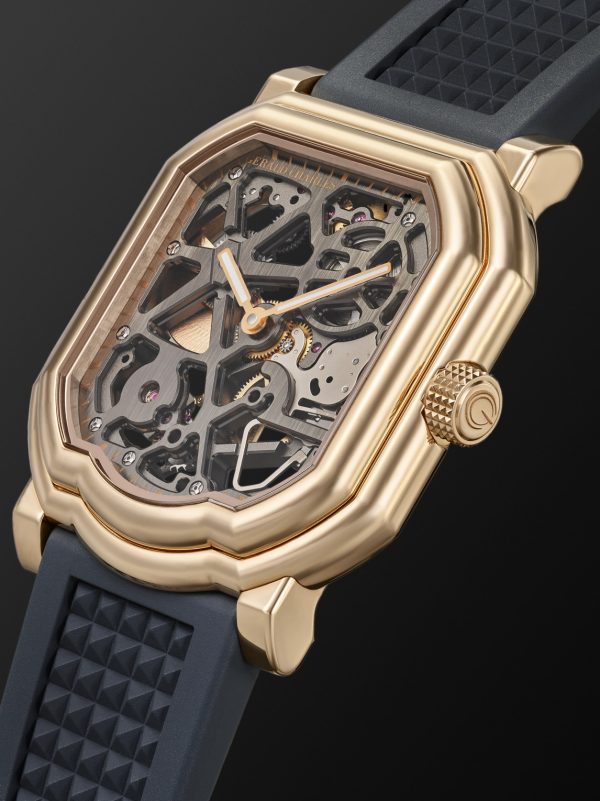 + Octavio Garcia Maestro 8.0 Squelette 39mm Automatic 18-Karat Rose Gold and Rubber Watch, Ref. No. GC8.0-RG-06 - FR + Octavio Garcia Maestro 8.0 Squelette 39mm Automatic 18-Karat Rose Gold and Rubber Watch, Ref. No. GC8.0-RG-06 - FR