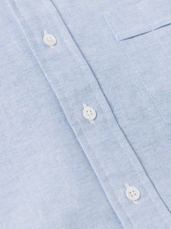 Slim-Fit Button-Down Collar Cotton Oxford Shirt - CU